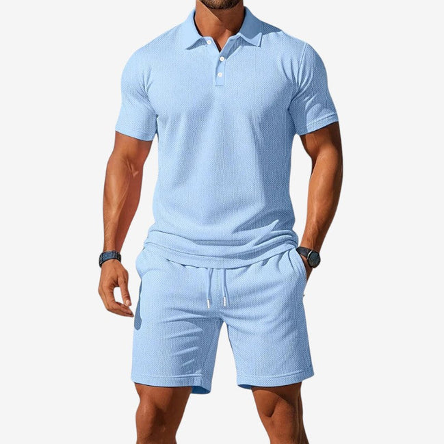 Herresæt med polo og shorts – Aerovik