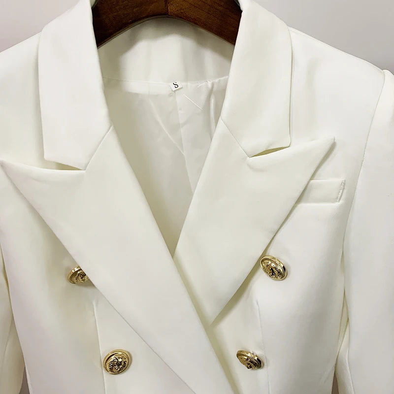 Camille Slimfit Blazer – Klassisk dobbeltradet dameblazer