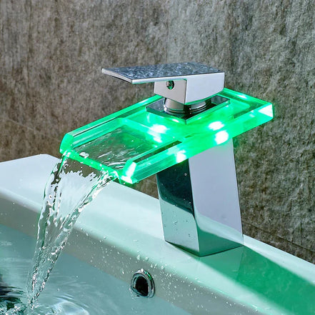 Aqualume LED vandfaldshane – temperaturstyret farvevisning