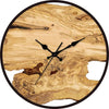 Holzwanduhr Mit Harzdetails – Künstlerisches Design Für Jeden Raum 0
