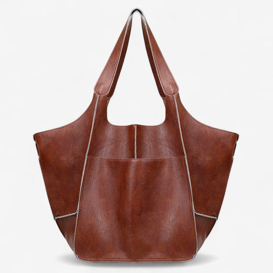 Morvexa dame håndtaske skuldertaske med flere rum stort design