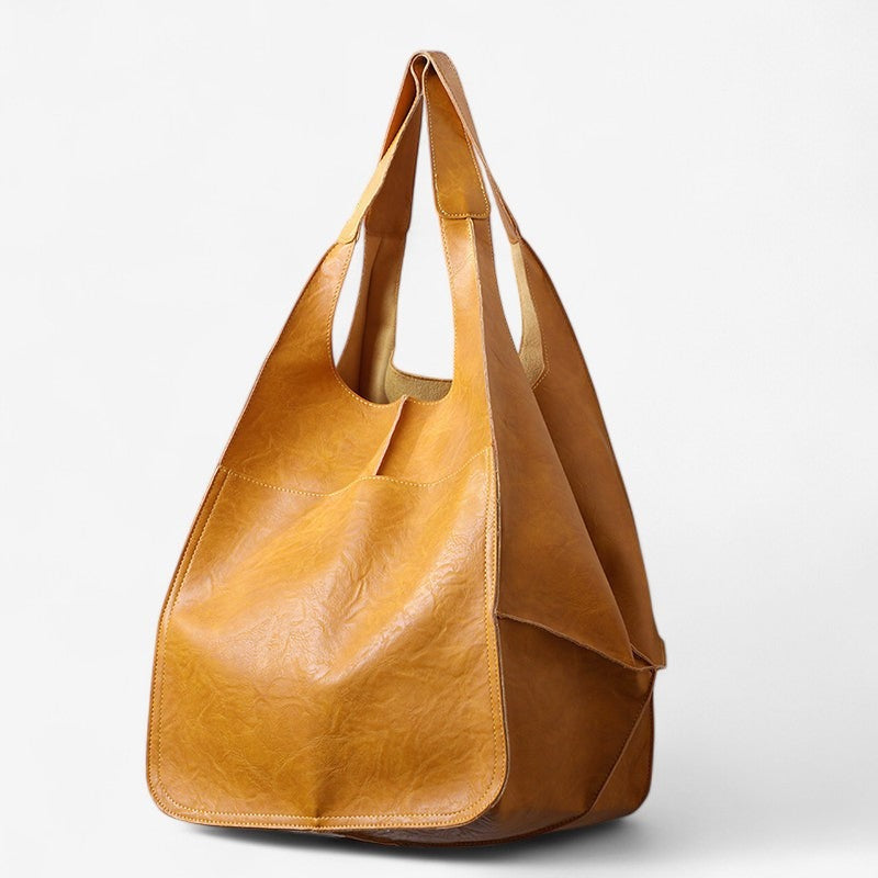 Morvexa dame håndtaske skuldertaske med flere rum stort design