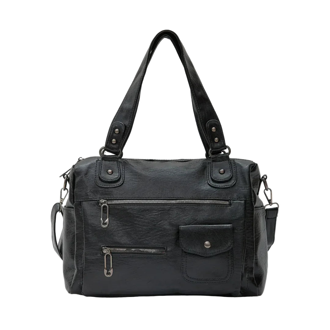 Sorina skuldertaske med rummelig indretning