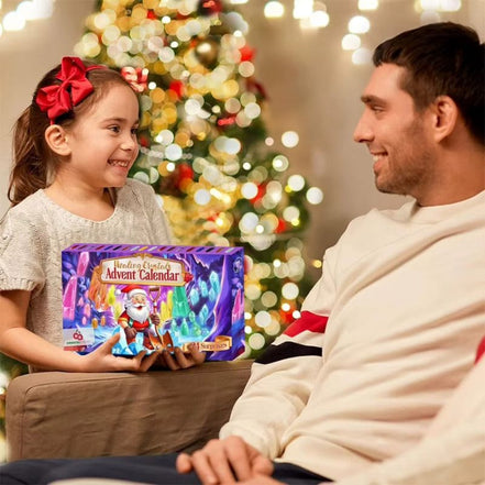 Adventní kalendář s krystaly a očíslovanými přihrádkami – Crystavelle