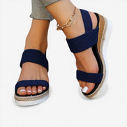 Chunkira sandaler dame – remsandaler med chunky sål og åben tå
