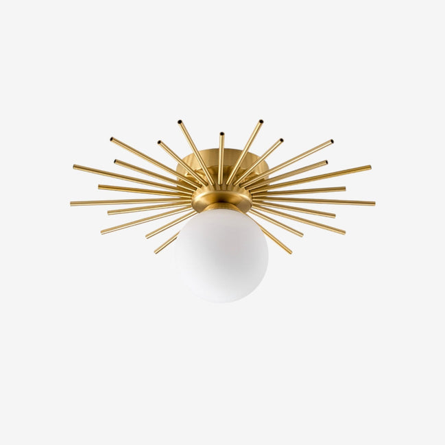Aurimera loftlampe i messing og glas