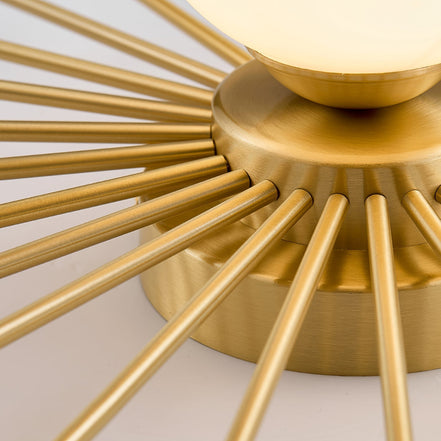 Aurimera loftlampe i messing og glas