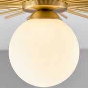 Aurimera loftlampe i messing og glas
