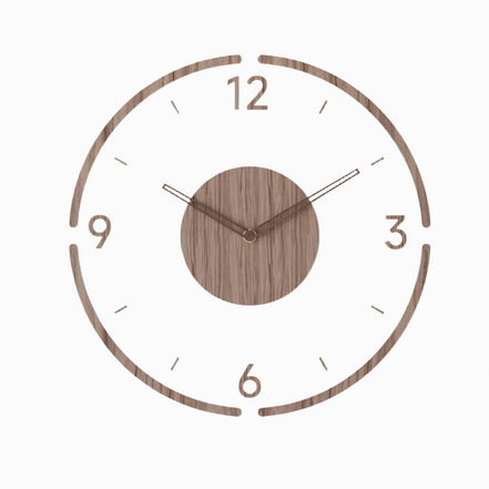 **Nordic Glass Wall Clock Yara – Minimalist Elegance for Every Space** 1