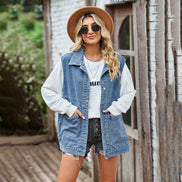 Maren denim vest – afslappet bomuldsmodel med lommer