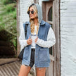 Maren denim vest – afslappet bomuldsmodel med lommer