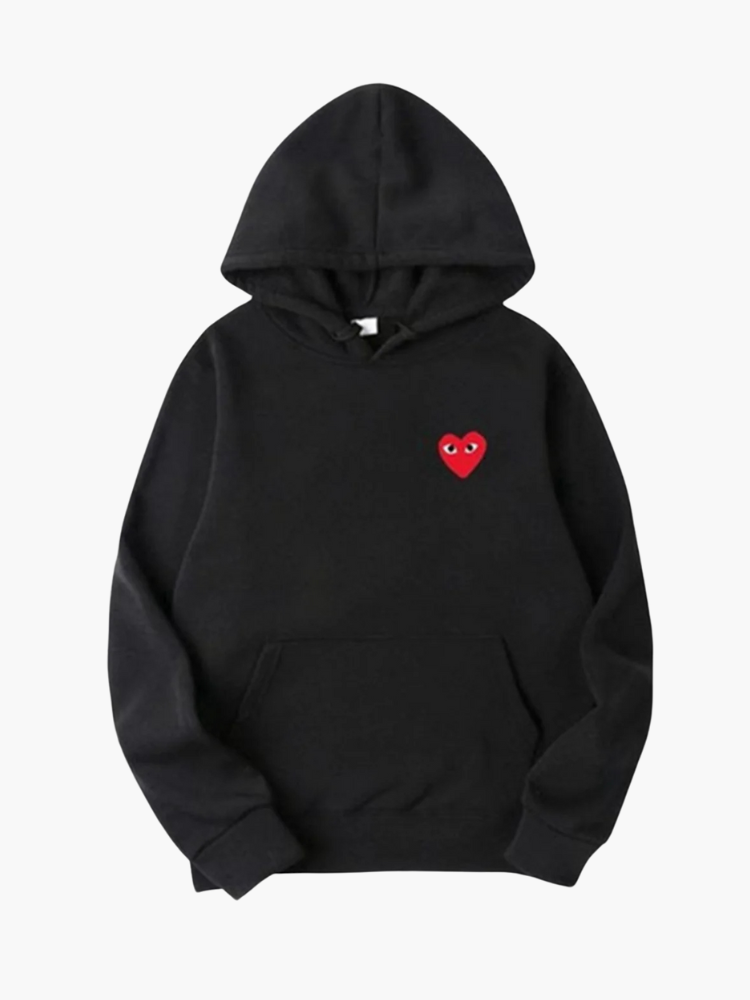 HeartBeat Hoodie – Unisex med hjertedetalje