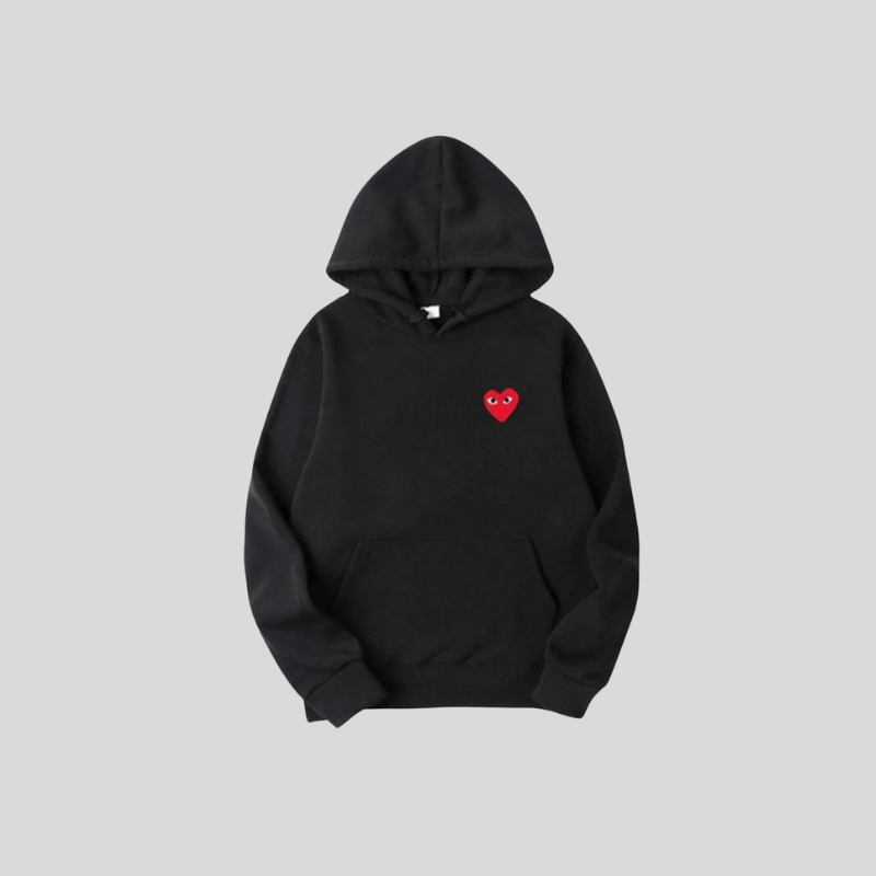 HeartBeat Hoodie – Unisex med hjertedetalje