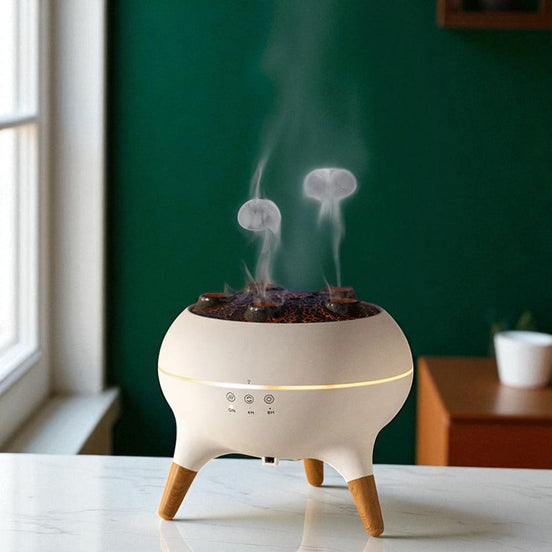 Quallen-Diffusor Mit LED-Farben – Beruhigender Nebel Für Entspannung 0