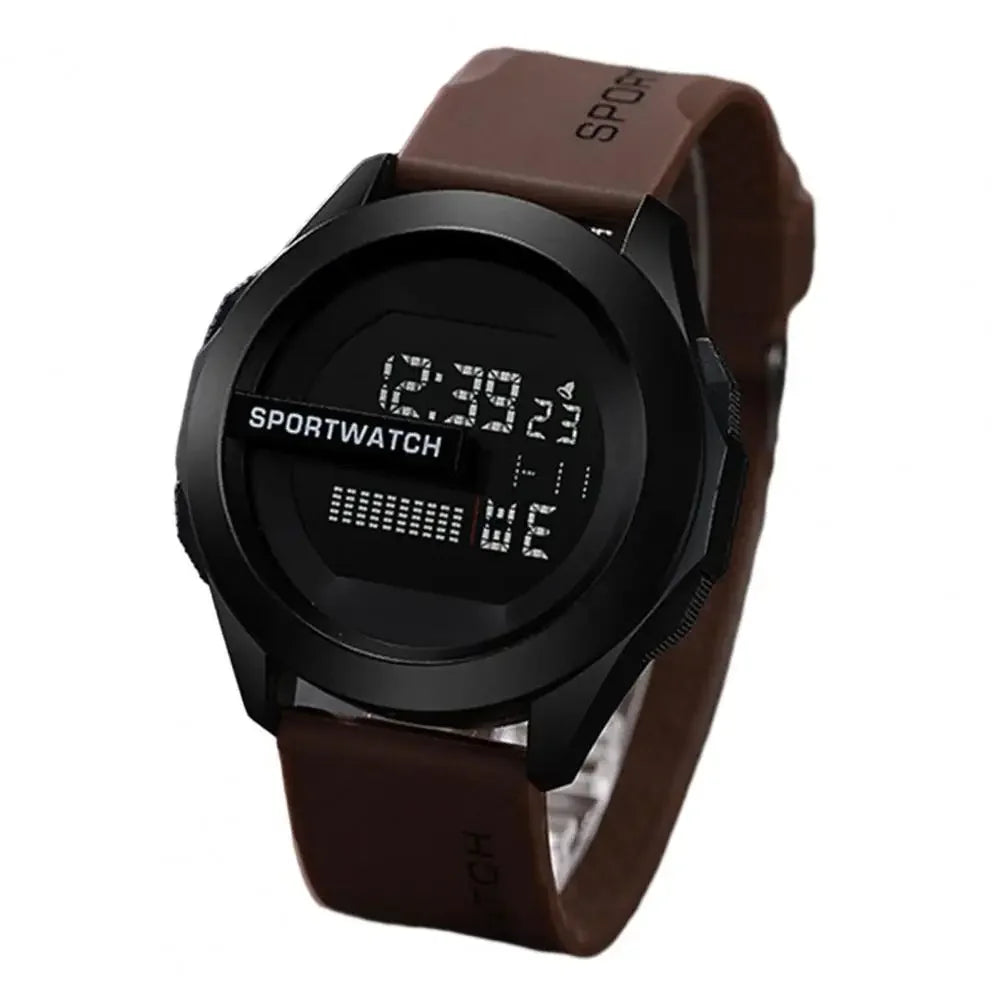 Velcronix Sport LED armbåndsur med digital visning og silikonerem