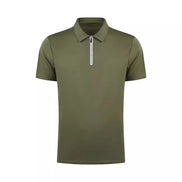 Virello Poloshirt med Half-Zip og Korte Ærmer Slim Fit