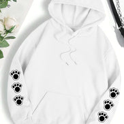 Talk To The Paw hættetrøje – varm fleece unisex trøje med hundeprint