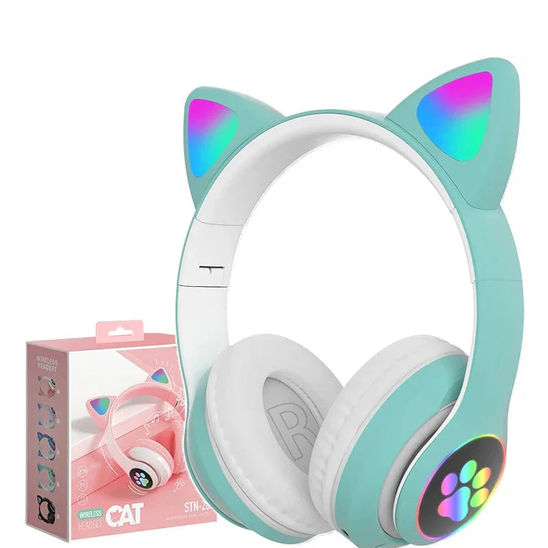 Felino hovedtelefoner til børn – foldbar Bluetooth-hovedtelefon med LED-elementer