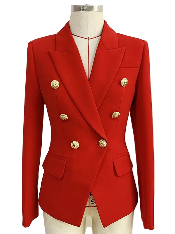 Camille Slimfit Blazer – Klassisk dobbeltradet dameblazer
