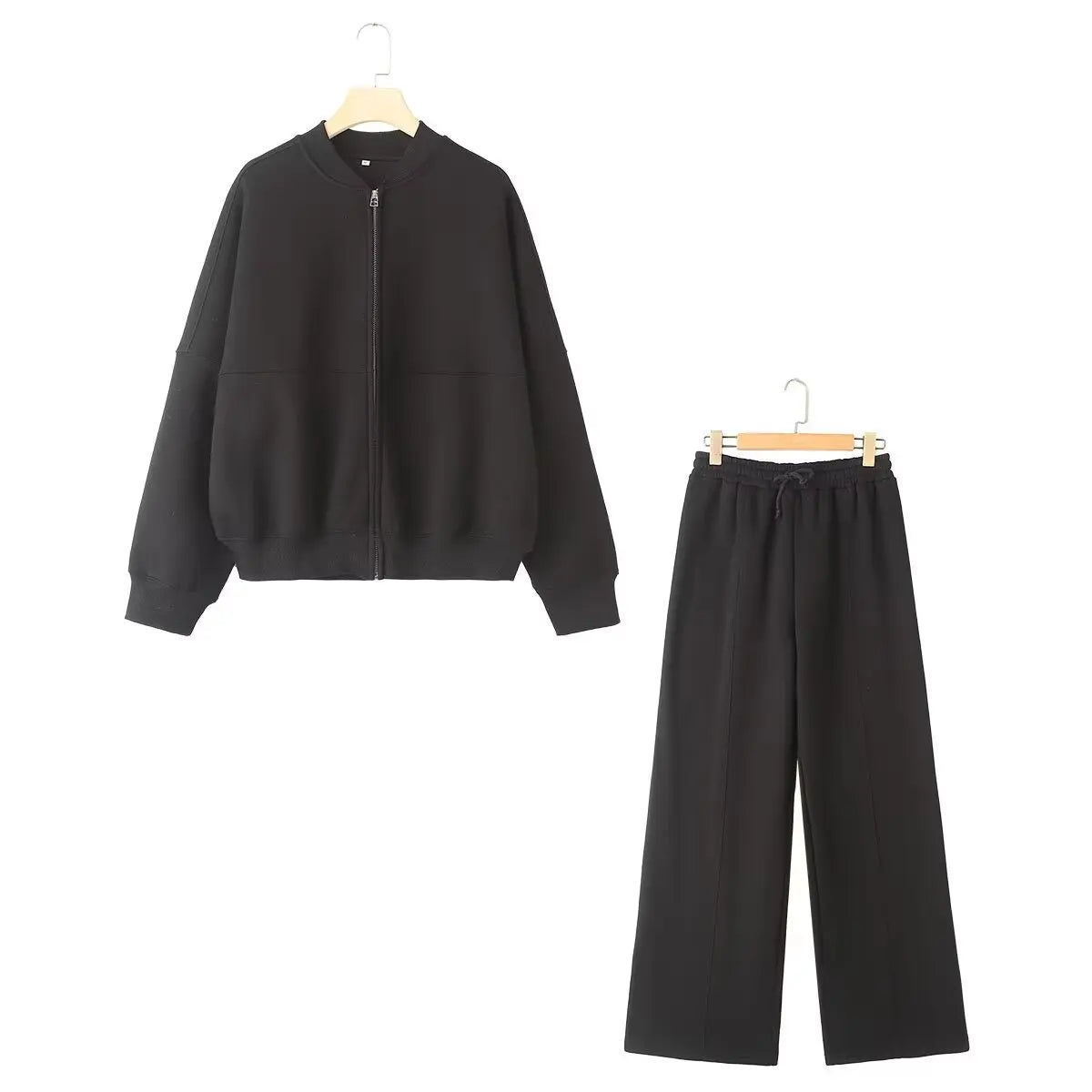 LIV- Elegant 2-delt Velour Sæt til Kvinder