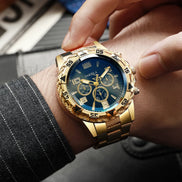 Norvex Chrono armbåndsur i rustfrit stål med analog visning