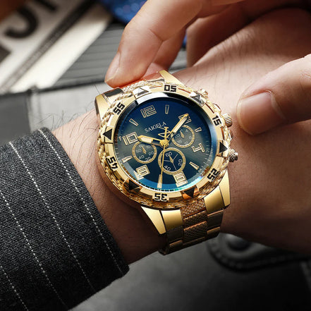 Norvex Chrono armbåndsur i rustfrit stål med analog visning