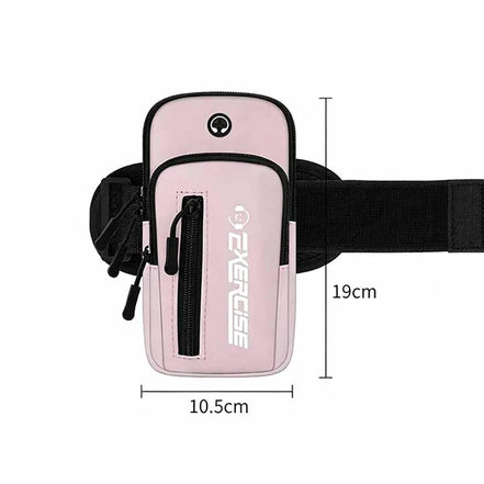 Sportsarmbånd til smartphone med lynlåslomme – FlexCarry