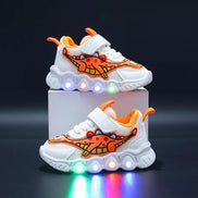 Lumexo børnesneakers med LED-sål og velcrolukning