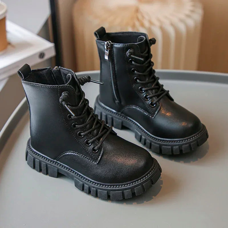 Merlina børnestøvler med lynlås