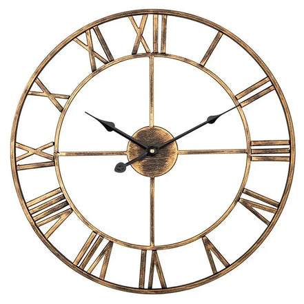 Ravento metal vægur – rund 40 cm med romertal