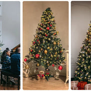 LED osvětlení vánočního stromku s horním kruhem a 8 světelnými režimy - Lumivara
