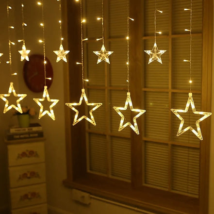 LED světelný závěs s hvězdami a 8 režimy svícení – Stellavyn