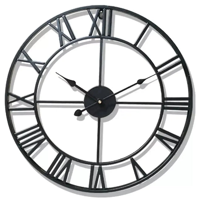 Ravento metal vægur – rund 40 cm med romertal