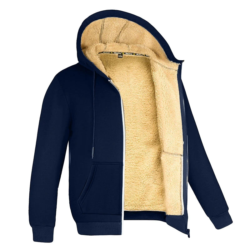 Unisex vest med hætte, lynlås og lange ærmer – Norvian