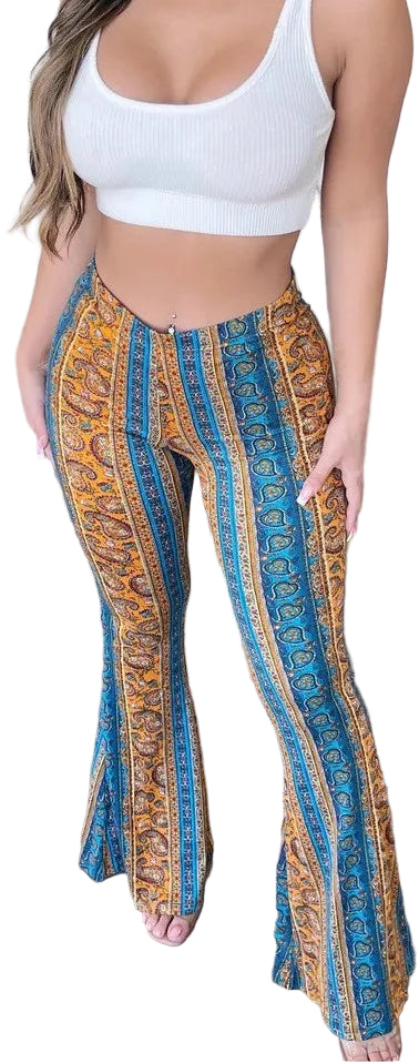 Malia Tie-Dye Stretchbukser – Moderne Bukser med Let Udsving