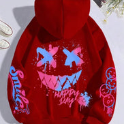 Smiley hættetrøje – unisex hoodie i afslappet pasform