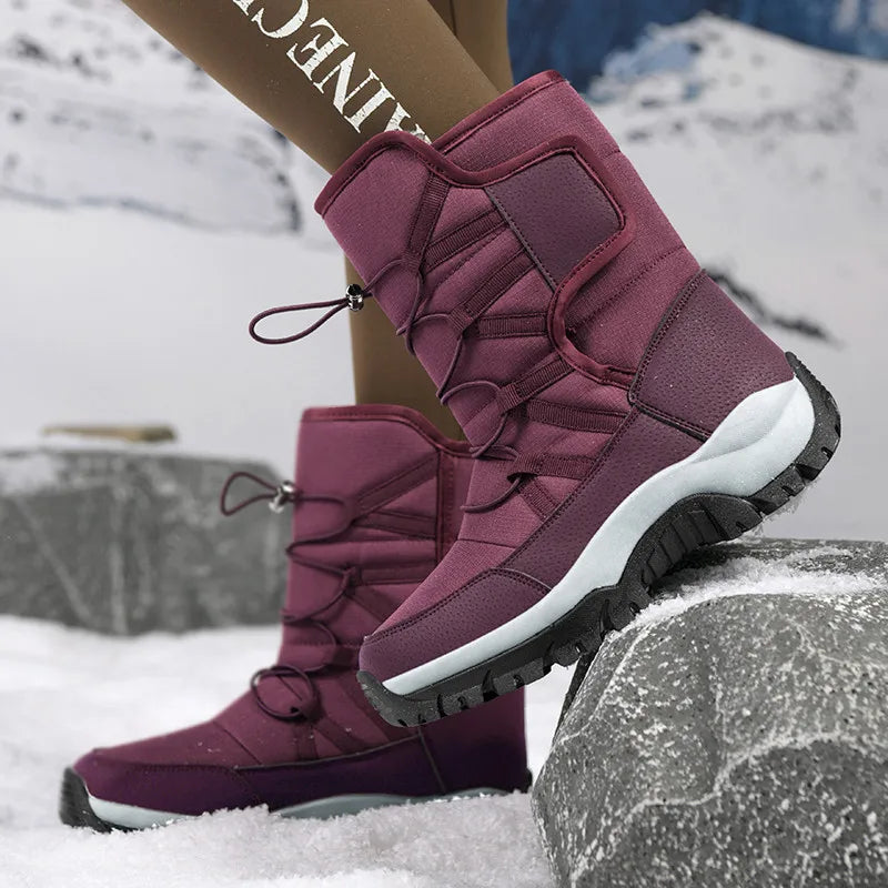 Vodeodolné unisex zimní boty s elastickým zapínáním - Varello