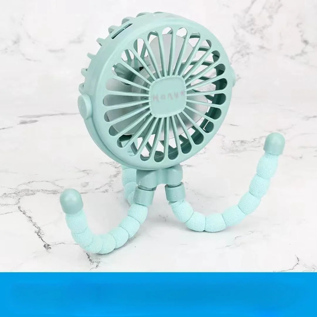 BreeziFold barnevognsventilator – genopladelig og bladløs