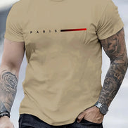 Lorvian T-shirt herre kortærmet bomuld rund hals print