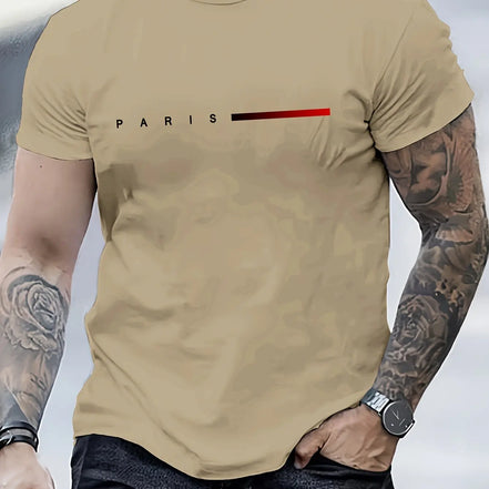 Lorvian T-shirt herre kortærmet bomuld rund hals print