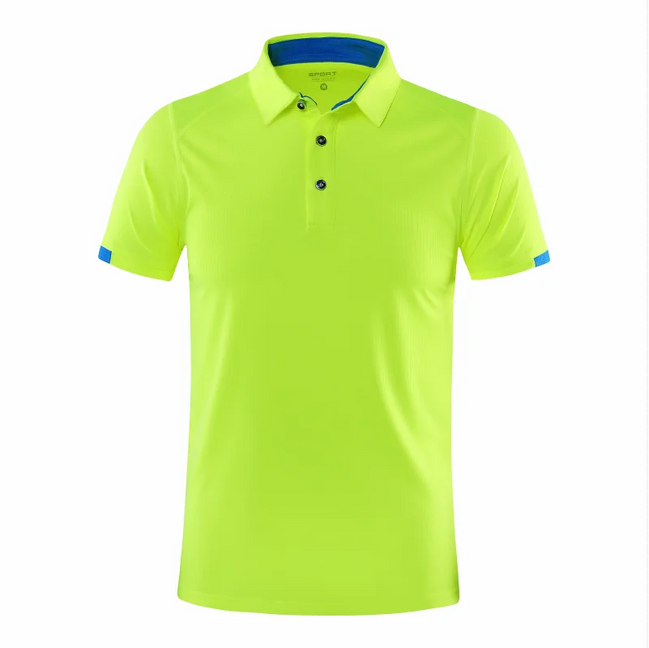 Veltrano Polo herre kortærmet polyester med krave ensfarvet