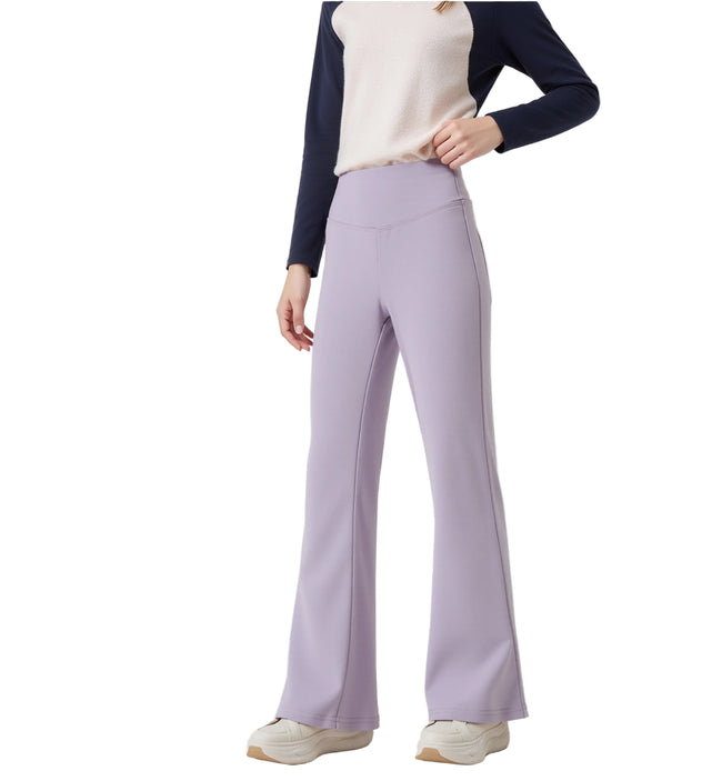 Fenya børneleggings med slids – strækbare bukser med høj talje til piger