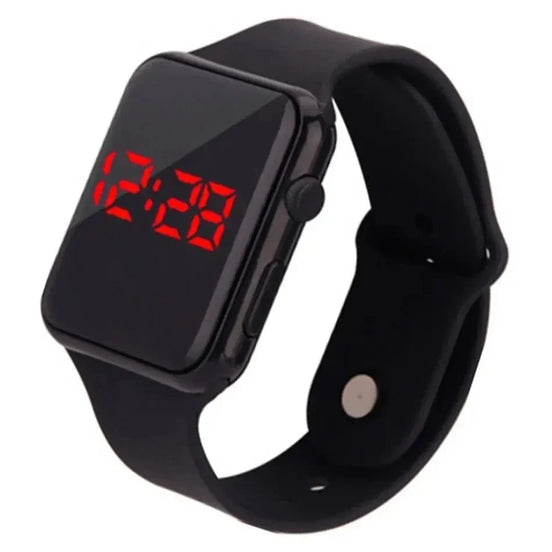 LumoTrack LED digital armbåndsur med silikonerem