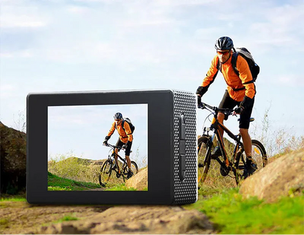 TrailSnap 720 sportkamera med 2,0" skærm og vandtæt hus