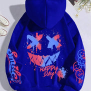 Smiley hættetrøje – unisex hoodie i afslappet pasform