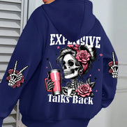Expensive Talks hættetrøje – unisex sweatshirt med tryk