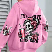 Expensive Talks hættetrøje – unisex sweatshirt med tryk