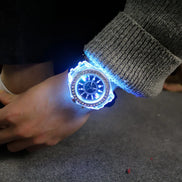 Lumexio Light armbåndsur med LED-lys og silikonerem