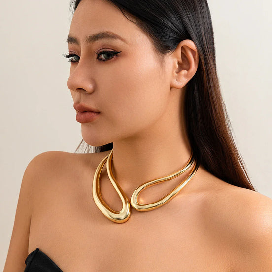 Aurelia dame halskrave – åben geometrisk choker