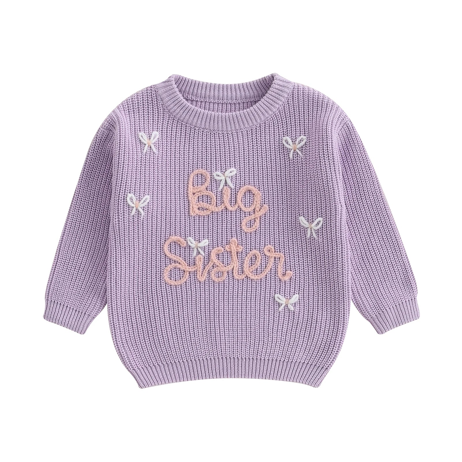 Bella Striktrøje med Broderi